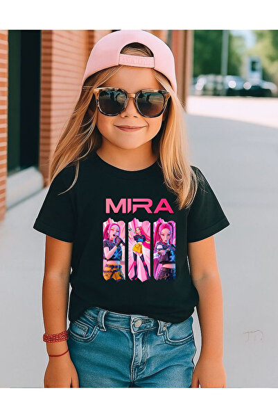 lovver Huntrix Kpop Demon Hunter Mi̇ra Designed Cotton Premium Printed Kids T...