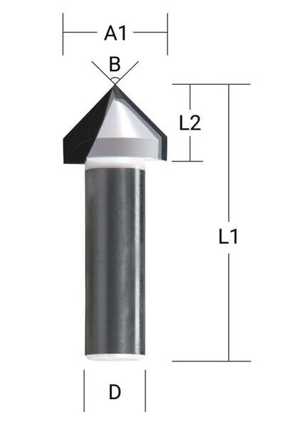 Makita D-47880 - Freze Bıçağı 6x19 Mm - Yüksek