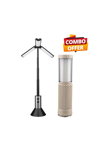 Zen Store 2 PC COMBO- 1 PC Bright LED Light Stand &1 PC Garden Light