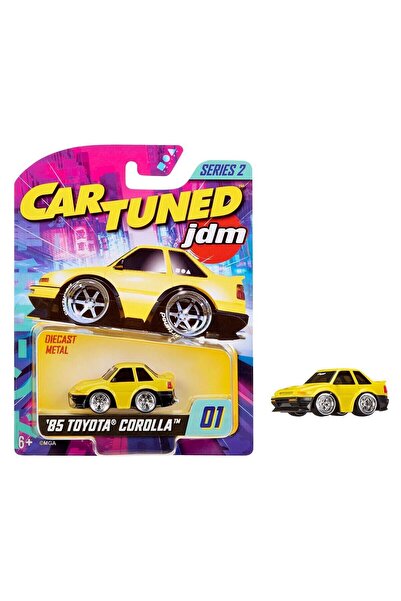 ADORE OYUNCAK 558866 Cartuned Jdm 1985 Toyota Corolla Ae86 - Yellow Coupe Car