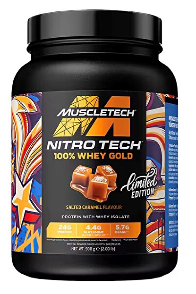 MUSCLETECH Nitro-Tech %100 Whey Gold Protein 908 Gr Karaamel
