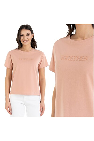 MORAJ CLASSIC WOMEN'S T-SHIRT WITH INSCRIPTION SHORT SLEEVE BLOUSE