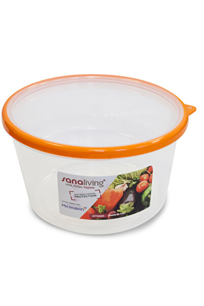 Omada SanaLiving Preservation Box d.18x10.5 cm/1.6L - Orange lid
