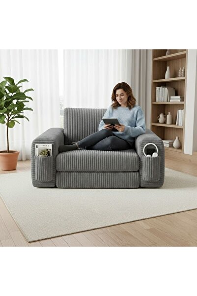 Puftic MAHAL MİNİ Konforun En Şık Hali Koltuk Berjer Tamamen Sünger Yıkanabil...