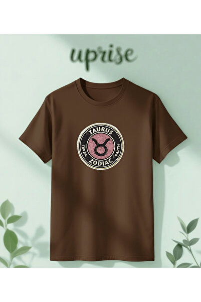 Vordevia Μπλουζάκι Taurus με Αστρολογικό Σχέδιο, Βαμβακερό Oversize