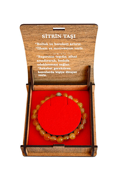 taru pasaj Natural Citrine Stone Bracelet – Energy, Abundance, and Motivation...
