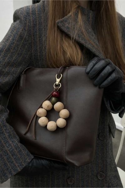 Yuka Atelier Natural Wooden Charm and Keychain