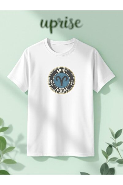 Vordevia Tricou supradimensionat din bumbac imprimat cu zodiacul, astrologia,...