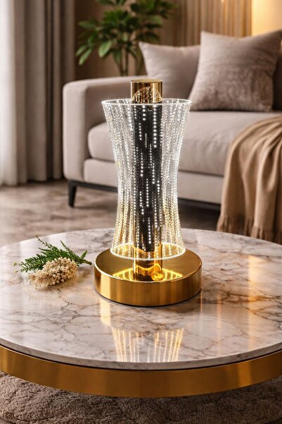 etxShop Komidin Üstü Lüx Masa Lambası Yansıtmalı Gece Lambası