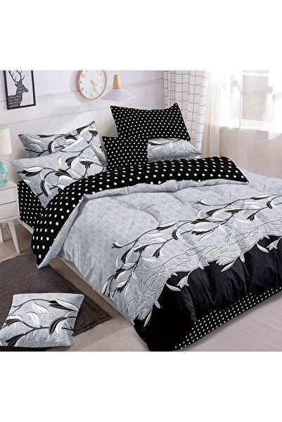 Patul Fine Cotton Linen, Sulphur, Double Bed, 2 Persons, 6 Pieces