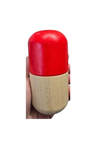 OEM Kendama Pill, roșu, lemn, design vibrant