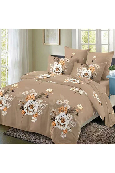 Patul Fine Cotton Linen, Sulphur, Double Bed, 2 Persons, 6 Pieces