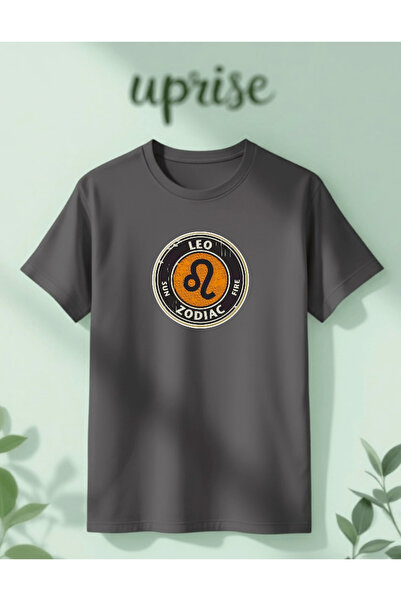 Vordevia Tricou supradimensionat din bumbac imprimat cu astrologie zodiacală Leu