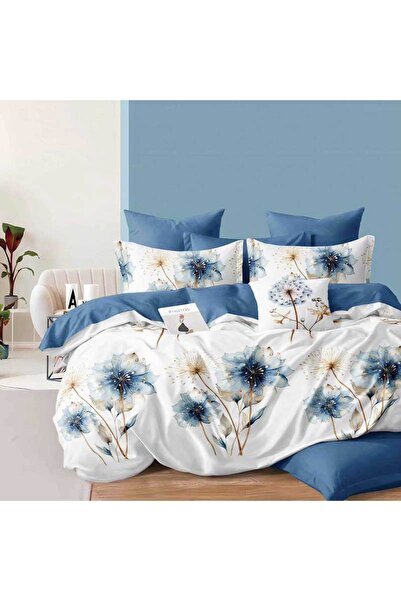 Patul Fine Cotton Linen, Sulphur, Double Bed, 2 Persons, 6 Pieces