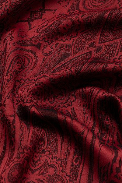 praye Ethnic Patterned Shawl Red