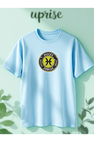 Vordevia Тениска с голям размер от памук с принт на зодия Риби