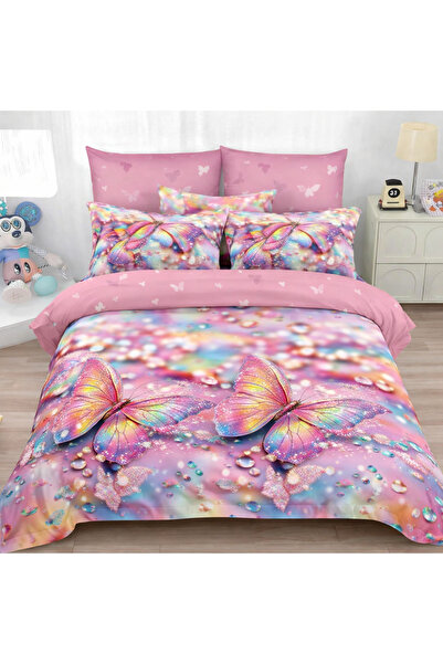 Patul Fine Cotton Linen, Sulphur, Double Bed, 2 Persons, 6 Pieces