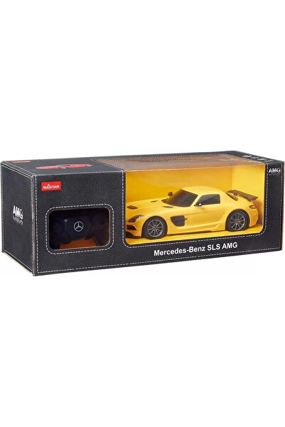 Rastar Mașină telecomandă galbenă Mercedes-Benz SLS AMG scară 1:18