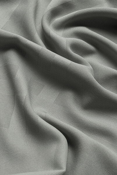 praye Striped Chiffon Shawl Gray