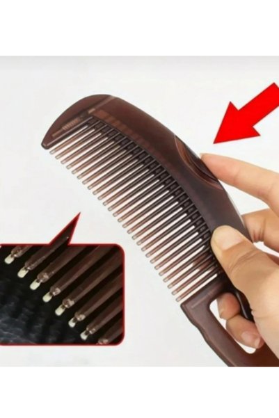 Blender Brand Dandruff Removal & Anti-Static Massage Hair Brush Self-Cleaning