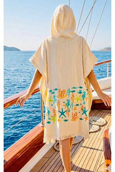 tarzQeen peştemal Doğanın Nefesi: %100 Bambu Müslin Plaj ve Banyo Pançosu