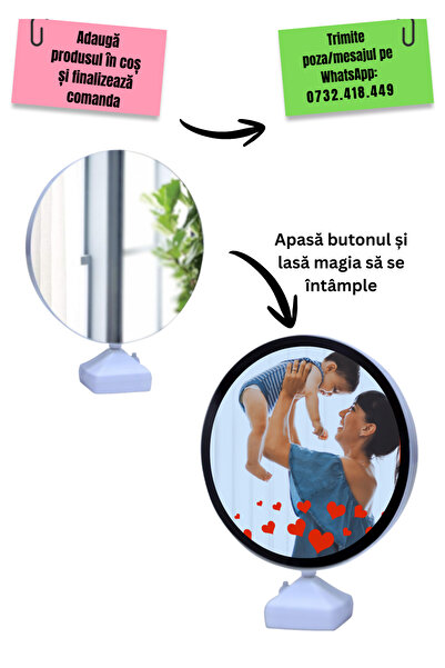 Cooloryx Personalized round Magic Mirror