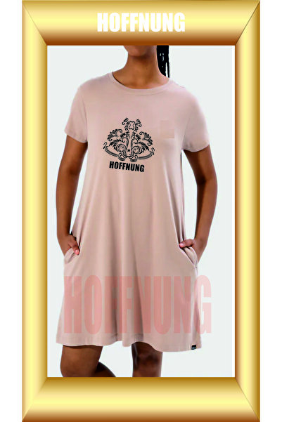 HOFFNUNG Unisex Short Sleeve Round Neck Arabisc Hoffning Printed Solid Color ...