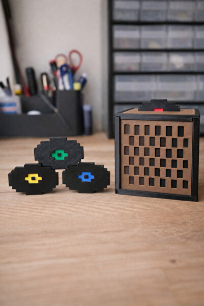 GAME SHOT Minecraft jukebox - müzik kutusu - 5 cm (4 Adet cd ile)