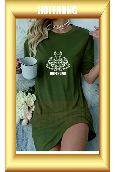 HOFFNUNG Unisex Short Sleeve Round Neck Arabisc Hoffning Printed Solid Color ...