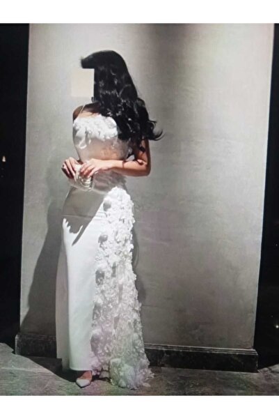 leon White evening dress and engagement dress