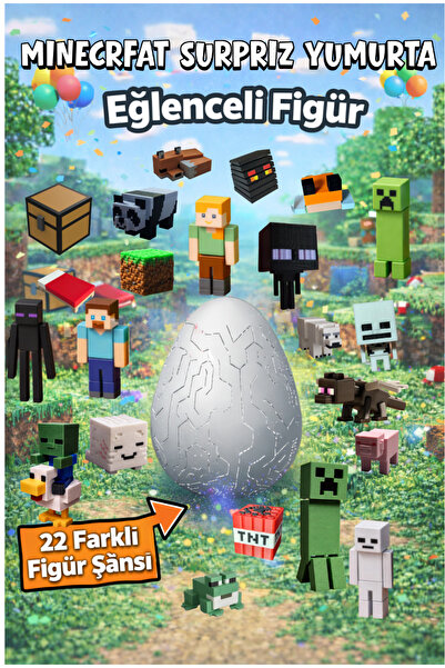 GAME SHOT Minecraft Sürpriz Yumurta Mini Figür - 1 Adet