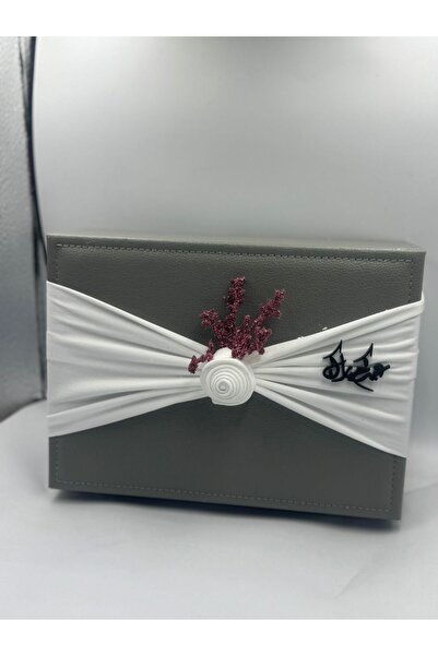 GIFT منظم مجوهرات منسق بعبارة عيدكم مبارك رصاصي ( 1 حبة )