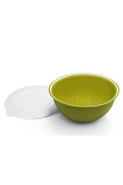 Omada Set Salad bowl + colander + lid d.26 cm / 3.5L SanaLiving - Green mar
