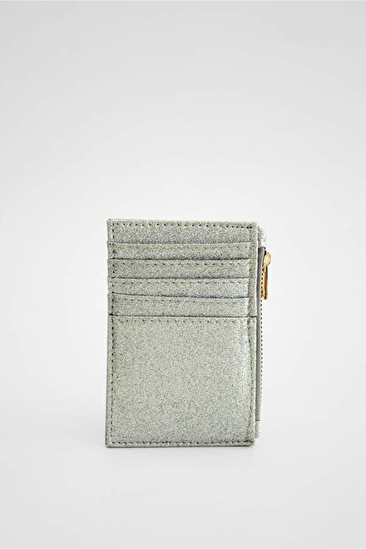 Yuka Atelier Faux Leather Wallet with Glitter Nomu Card Holder Detail