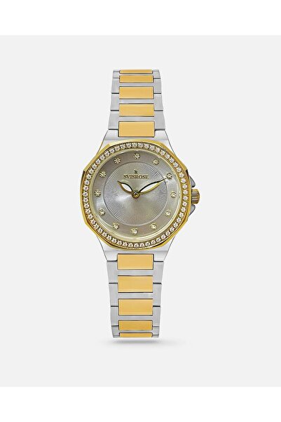 svisrose Sefrose Steel women's watch in silver and gold