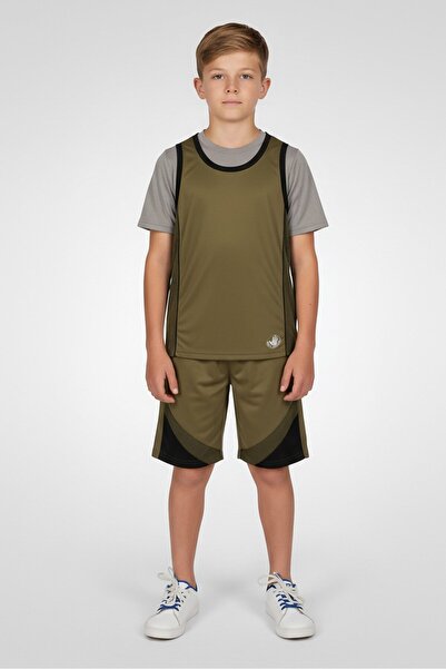 Body Glove Kids Boy 3 Pieces Brand Logo T-Shirt, Vest And Shorts, Multicolor