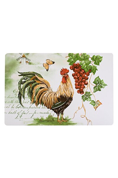 OEM Suport Farfurie de Paste din Plastic cu Model Cocos Strugure 30x45cm