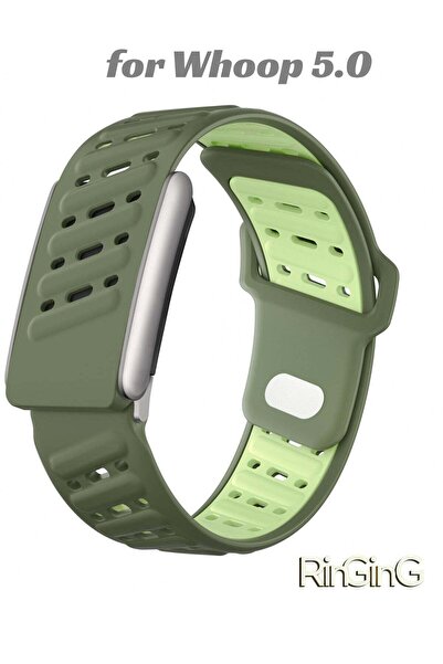 RinGinG Rugged Comfort Silicone Wristband Compatible with WHOOP 5, MG Band