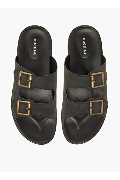 Duchini Men Buckle Accent Comfort Sandals