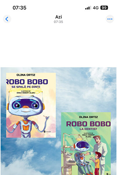 UNIVERS Pachet educativ copii – Robo-Robo la dentist & Robo-Robo se spală pe ...