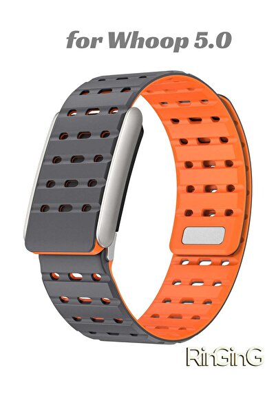 RinGinG سوار رياضي بديل من السيليكون المغناطيسي المعدل متوافق مع جهاز WHOOP 5.0