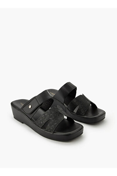 Flora Bella by Shoexpress Women Textured Hook and Loop Strap Sandals