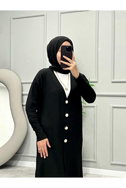 luazul Mercerized Long Cardigan