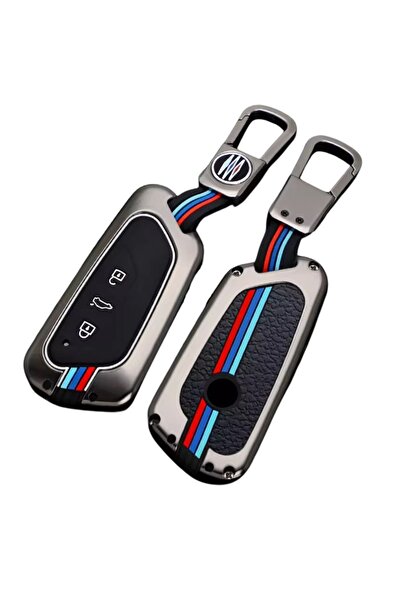 AUTOTOB Husa cheie ultrarezistenta VW Seat Skoda Cupra, gun metal gray