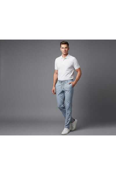 Erkek Kral Pike Pantolon – Premium Dokulu, Bağcıklı, Modern Slim Fit Pantolon