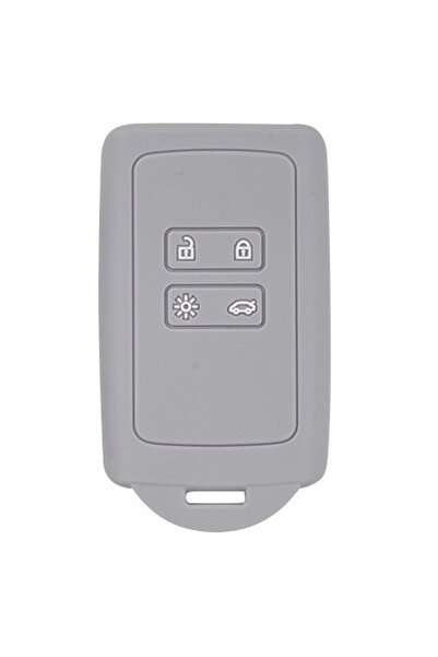 AUTOTOB Husa cheie keyless din silicon Renault/Dacia, gri deschis