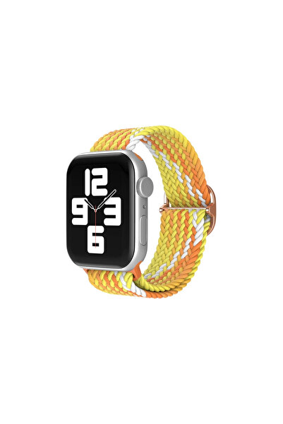 eco port حزام الساعة مقاس 42 ملم (ليس ساعة) - برتقالي-أصفر