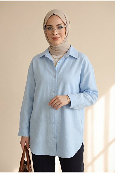 HİJABAYA Λινό πουκάμισο με κουμπιά