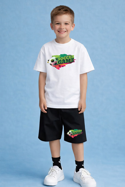 CACTUS COLLECTION SET TRICOU ȘI PANTALONI SCURTĂ CU IMPRIMEU PENTRU MECHEANAT...