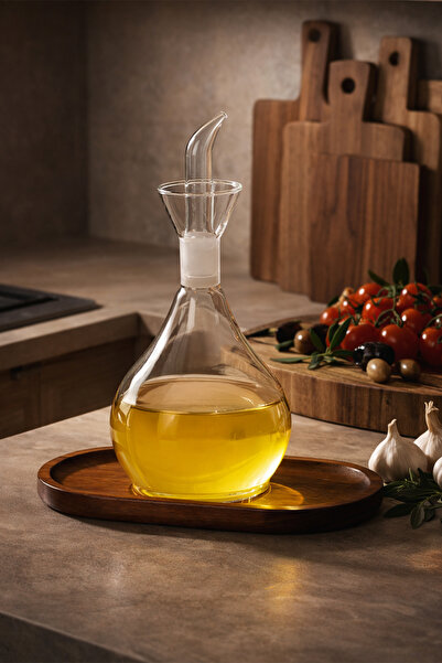 Porsima 411 Borosilikat Cam Yağdanlık Yağlık Sirkelik 1000ml